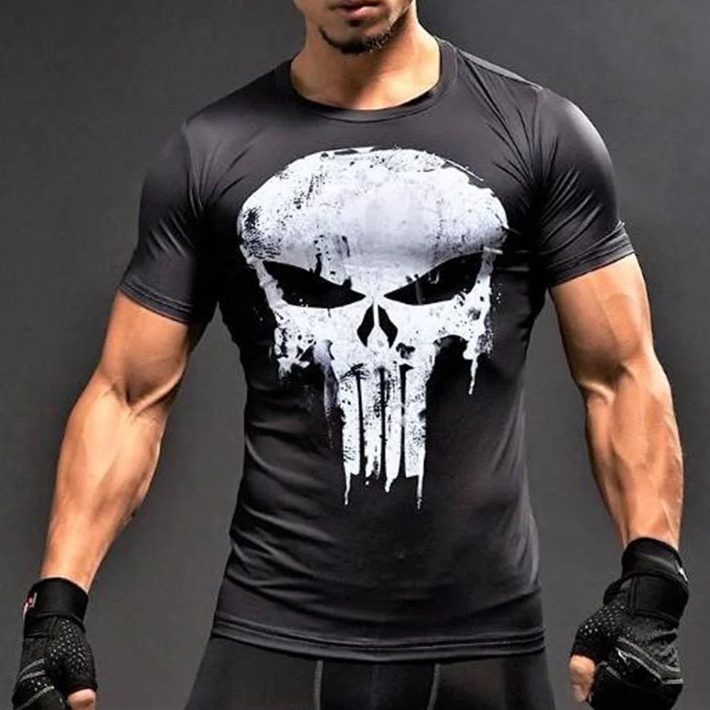 Summer Sportwear Men\'s Short Sleeve Shirts Gym Tee Clothing Quick Dry Tops Running/Fitness/Judo Training Clothes Gym Sport Shirt