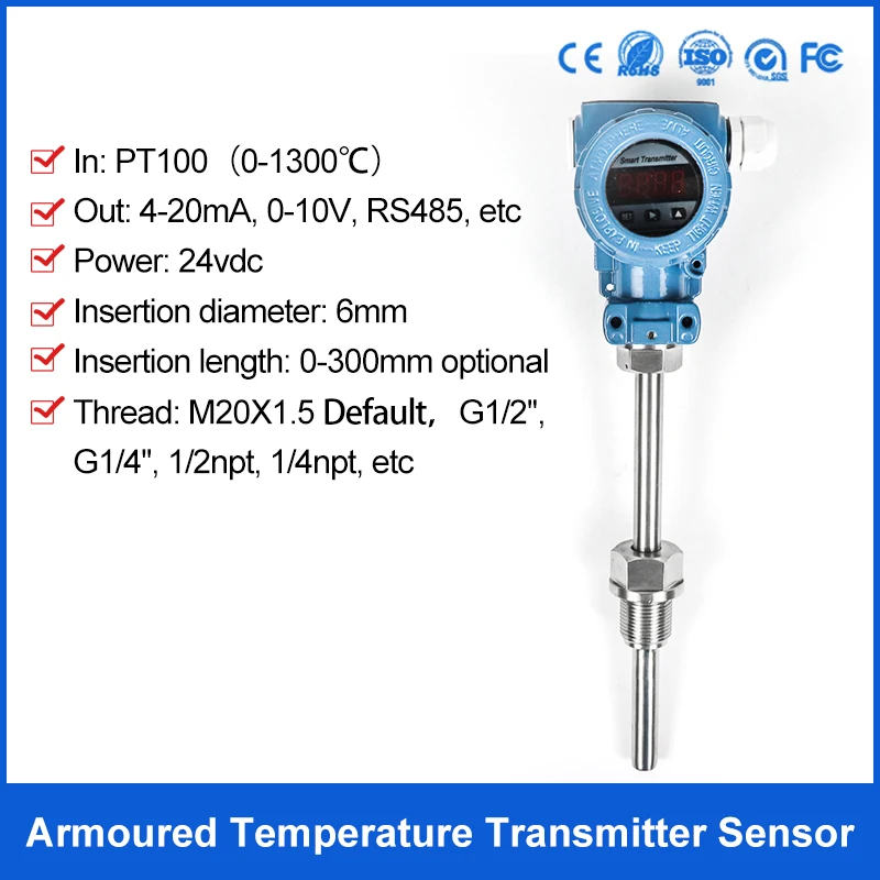 PT100 Intelligent Explosion-Proof Temperature Transmitter With LCD