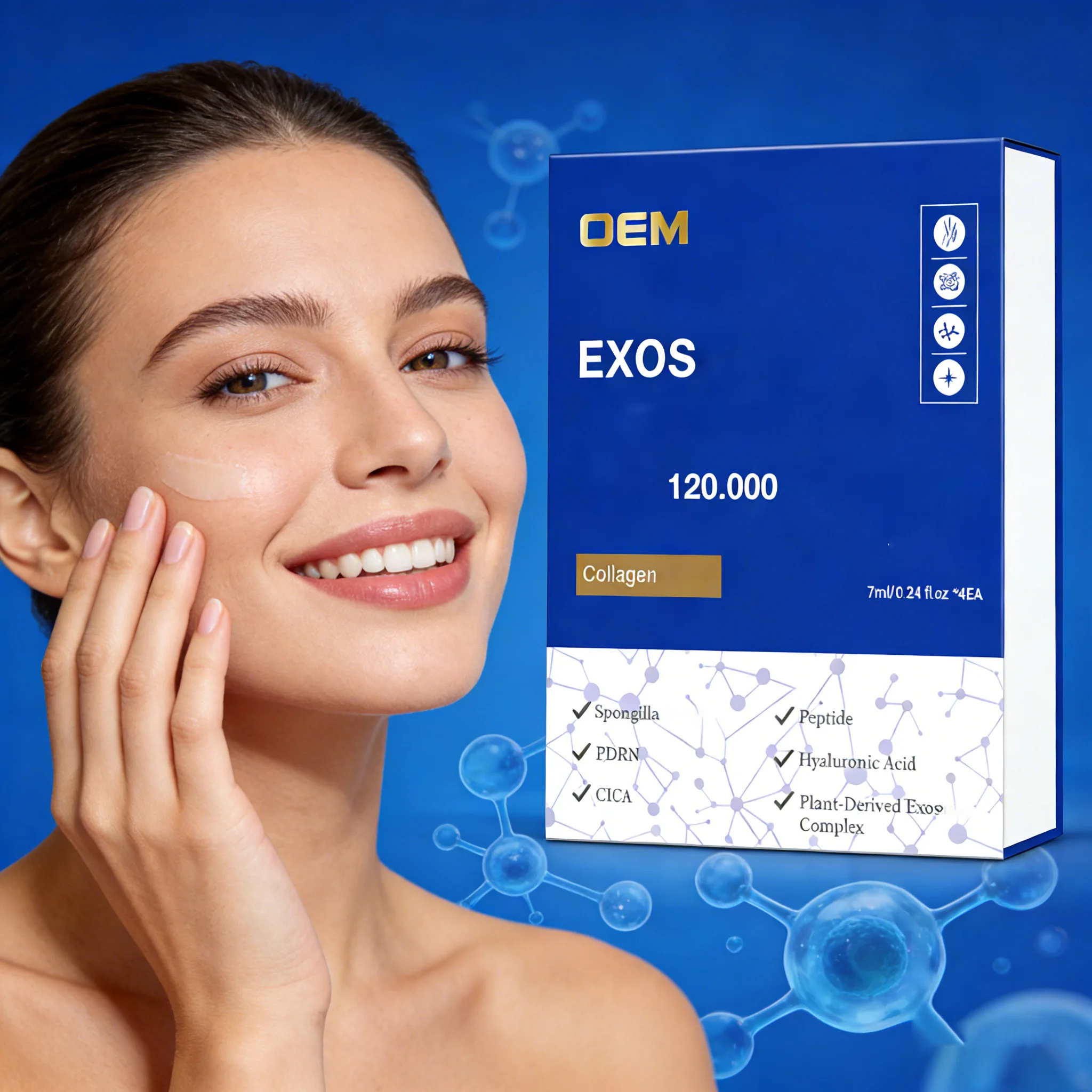 SANENDI PDRN Exos Vita Serum GSH Collagen Peptide Essence CICA Facial Care Smoothing Hydrating korean Skin Care Beauty Product