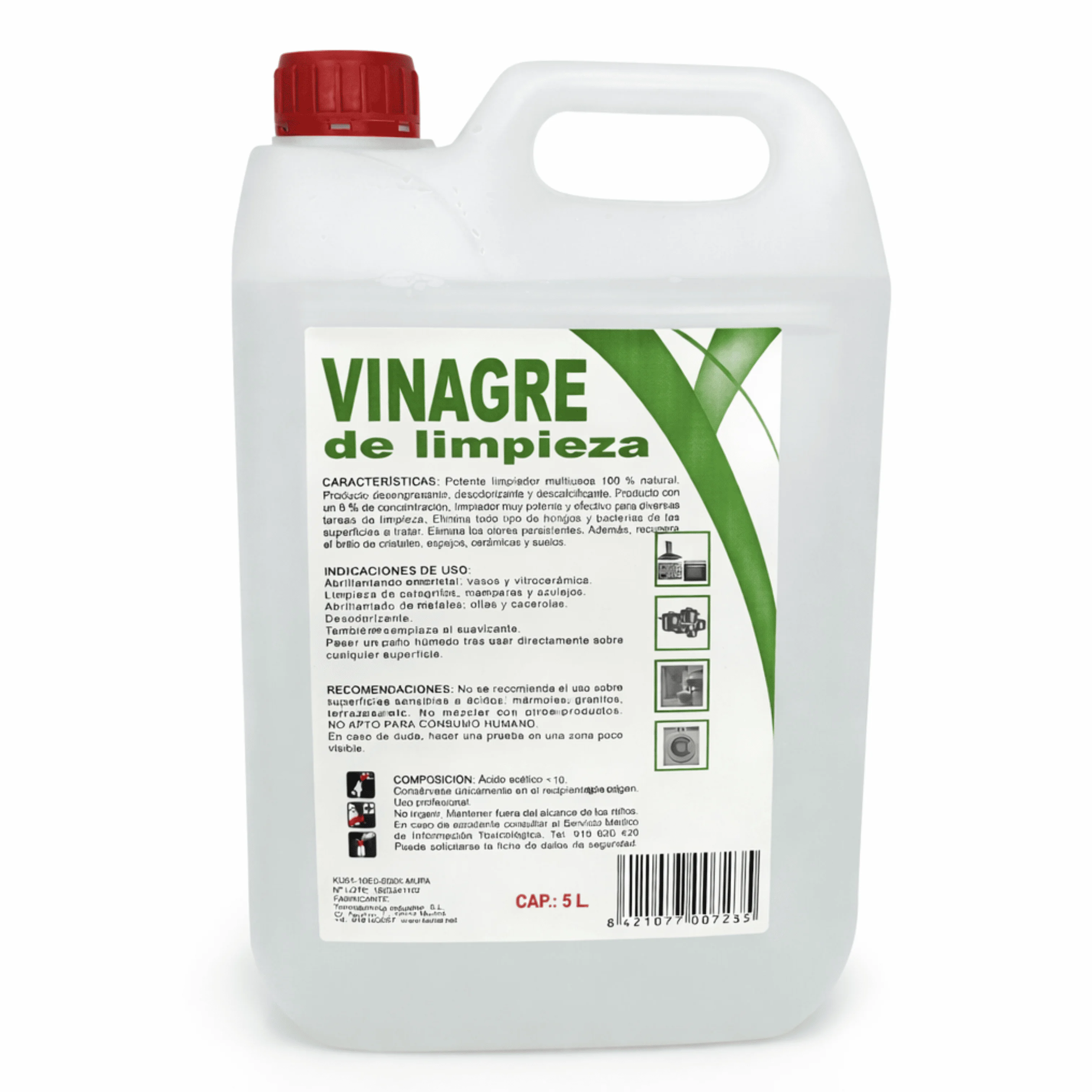 Vinagre de Limpieza Concentrado 10º de Acidez | limpieza general limpiador multiusos concentrado