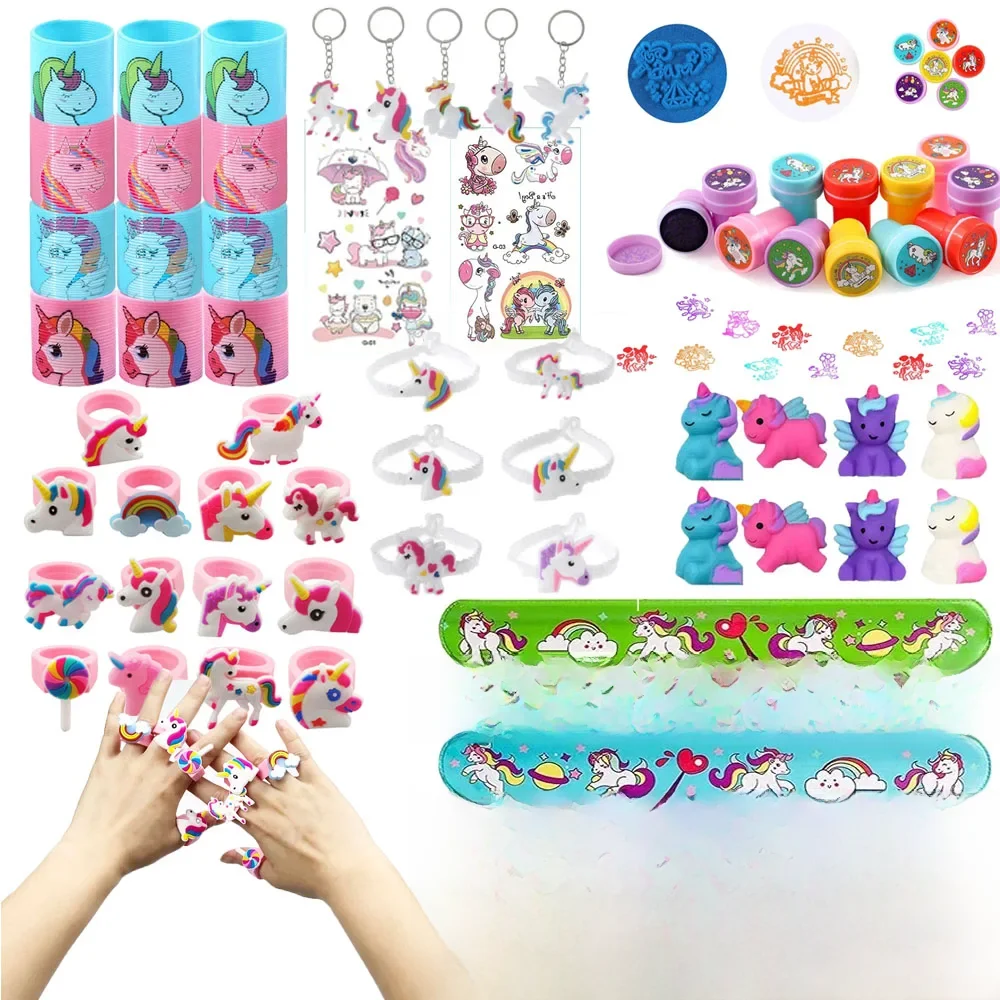10Pcs Unicorn Party Favors Unicorn Party Gifts Supplies Boys Girls Unicorn Sticker Slap Bracelet Unicorn Birthday Party Supplies — zdjęcie 2