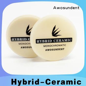 Hibrid seramik disk A1 A2 A3 renkler 98mm reçine-diş CAD/CAM diş malzemeleri için kompozit bloklar