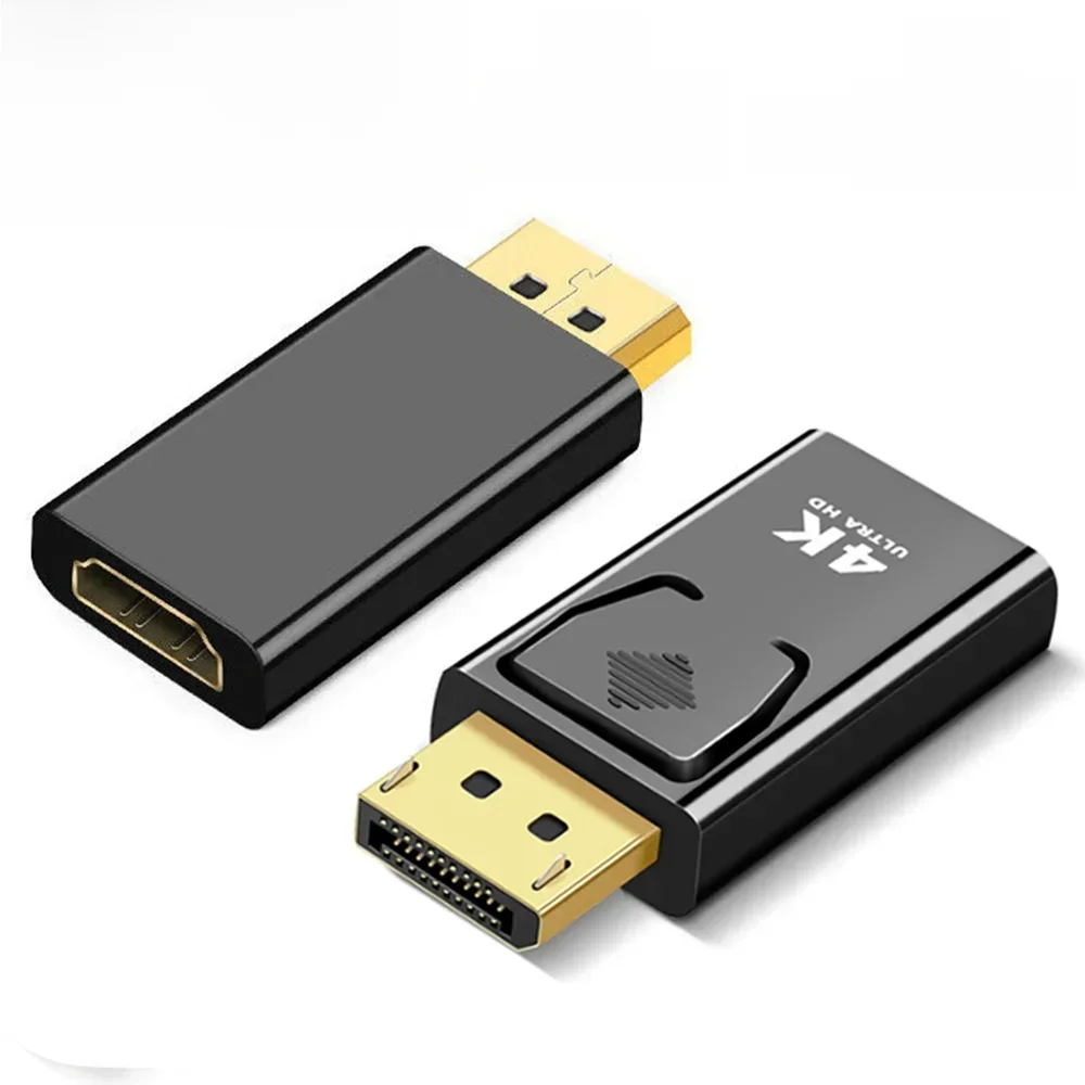 4K DisplayPort naar HDMI-compatibele adapter DP Man-vrouw HDMI-compatibele converter 1080P video voor pc HDTV-laptop - afbeelding 2