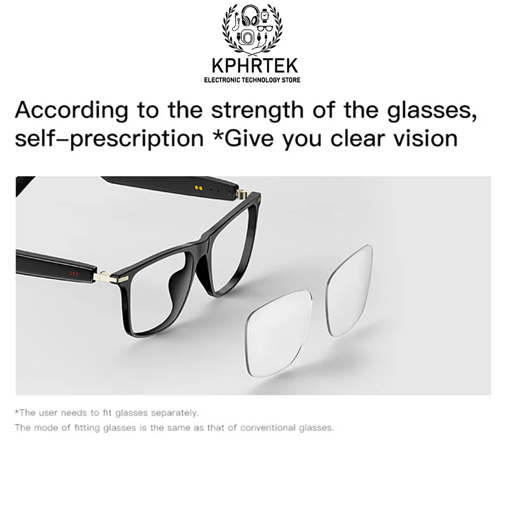 50 قطعة M01 النظارات الشمسية الذكية يمكن التحدث والاستماع إلى الموسيقى بلوتوث الصوت AI نظارات بلوتوث #6