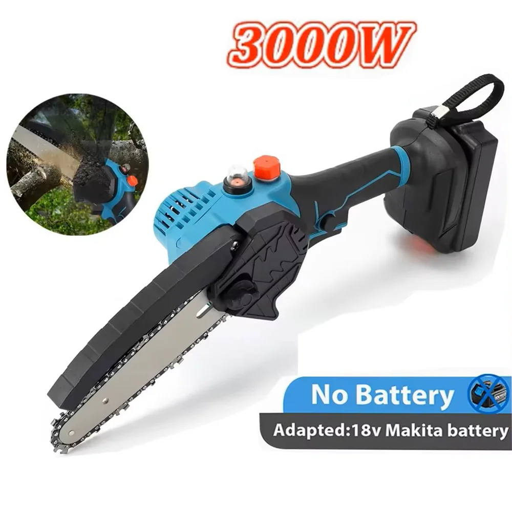 8-inch brushless chainsaw tank Automatic refueling Electric wood trimmer cordless saw power tool Makita 18V battery