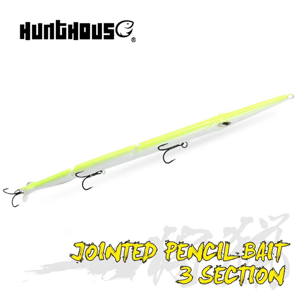 

Олицевые рыболовные приманки для охотничьего домика, 3 секции, шарнирная приманка, тонущая 255 мм/30,6 г, воблер, рыболовные снасти для морского окуня, барракуды LW546