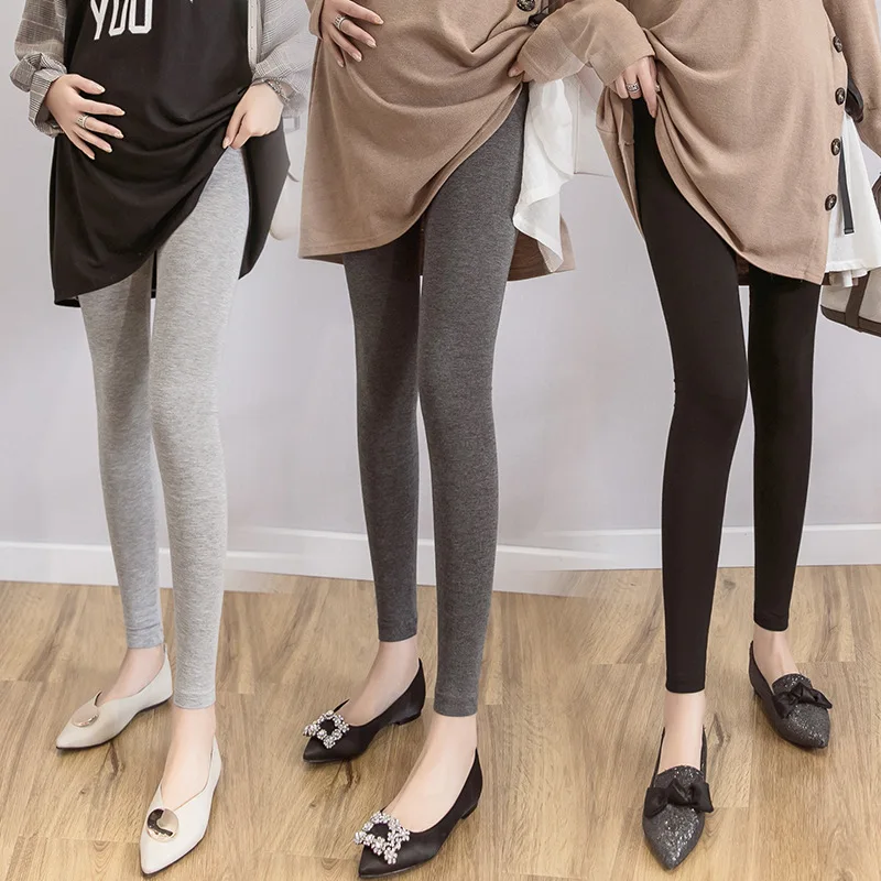 Leggings ajustables de cintura alta para mujer embarazada, pantalones de maternidad delgados, pantalones de soporte de vientre suave, pantalones moldeadores de cuerpo