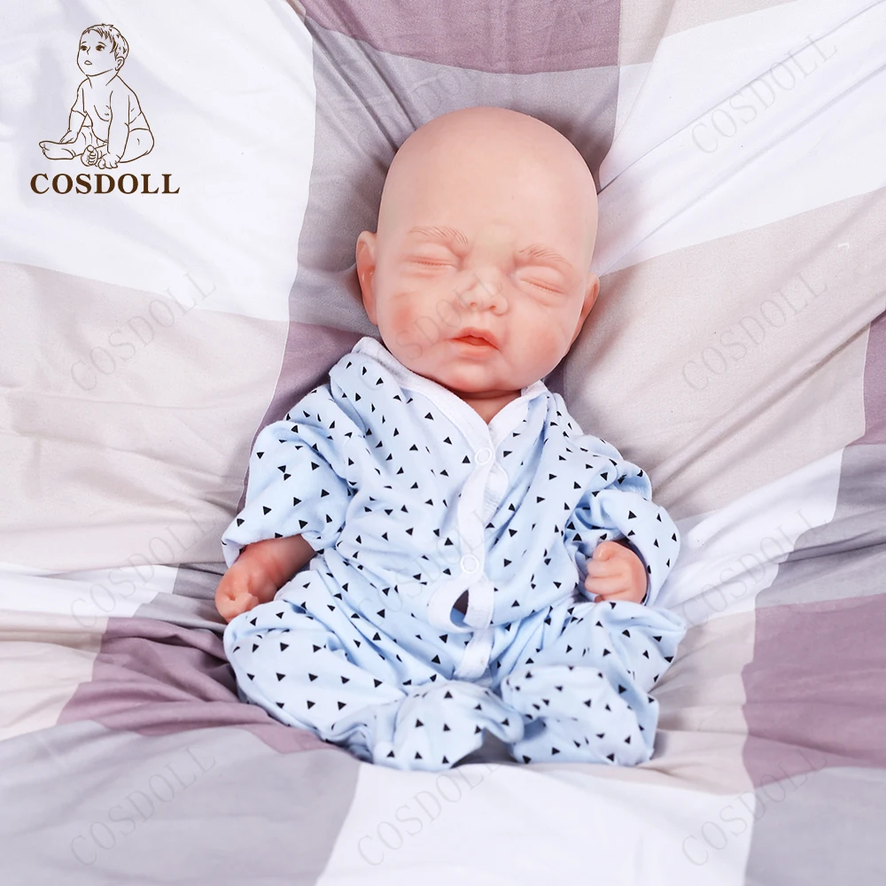 COSDOLL 40CM Children's Intelligent Washing Soft Play Silicone Reborn Baby Dolls Toy For Boy New Baby Children's Birtyday Gift