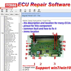 2023 ECU Repair Software ECU Modules Repair Pinout Immo Location Including Multimeters Transistor EEprom Defects Car Repair Tool