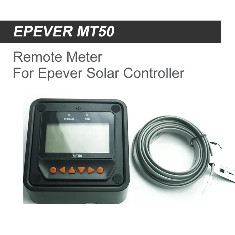 

EPever MT50 MPPT Solar Controller Remote Meter Solar Charge MPPT Real-Time Dispaly Epsolar Regulator For Tracer AN BN