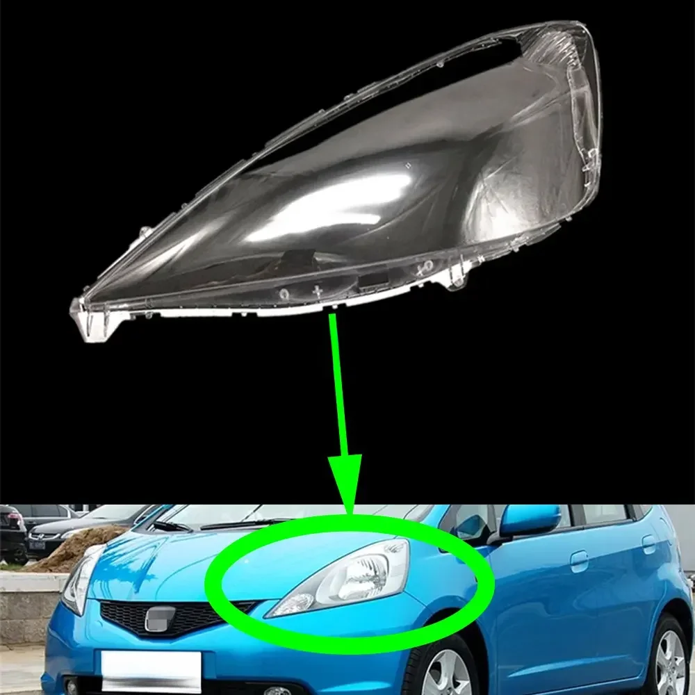 Dla Honda Fit Jazz Hatchback 2008 ~ 2011 Osłona reflektora samochodowego Wymiana soczewki reflektora przedniego Auto Shell — zdjęcie 2