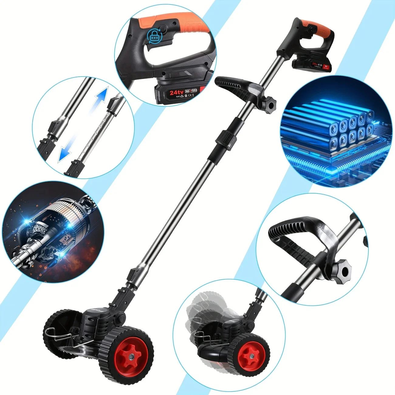 Cordless Lawn Trimmer Brush Cutter 5