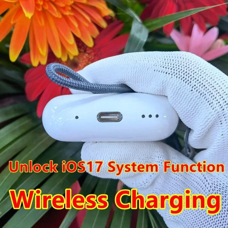 

ANC 2024 НОВЫЙ USB-C Поддержка ios18 Pro 2 Беспроводные Bluetooth-наушники с активным шумоподавлением Игровая гарнитура Handfree Наушники