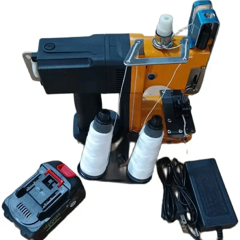 GK9-825D Dual Draad Verpakking Machine Draadloze Geïntegreerde Lithium Batterij Verpakking Machine 36V Ontslagen Rijst/Meel Sluitmachine - afbeelding 2