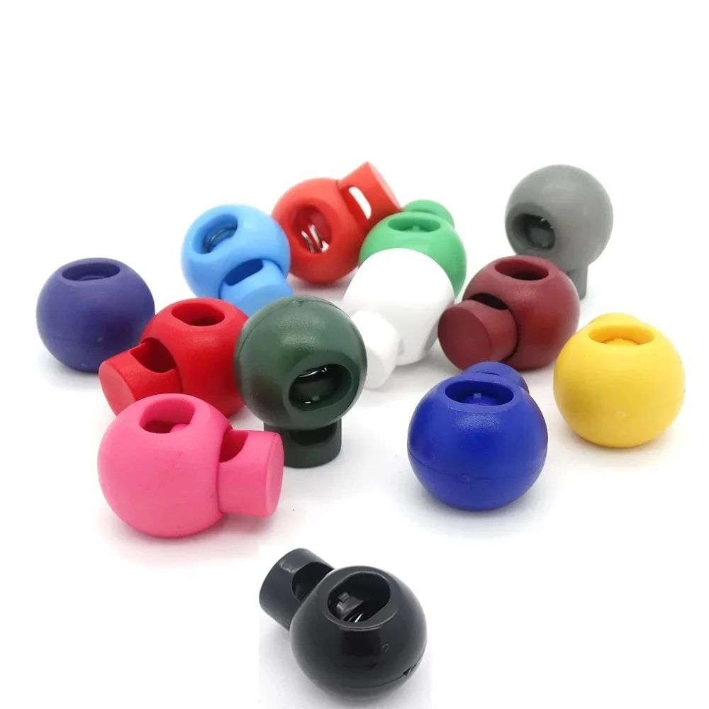 Lots de Boules en Plastique Colorées, 13 Pièces/Paquet, Serrures Rondes, réinitialisation Interdit, Bouchon Annulé, Utilisé pour les Vêtements, le Dos, la Paracorde