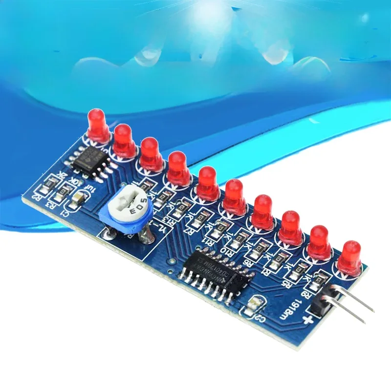Smart electronics zestawy NE555 + CD4017 światła wody płynącej moduł oświetlenia led zestaw do samodzielnego montażu dowiedzieć się elektronicznych zasady dla dzieci, laboratorium — zdjęcie 2