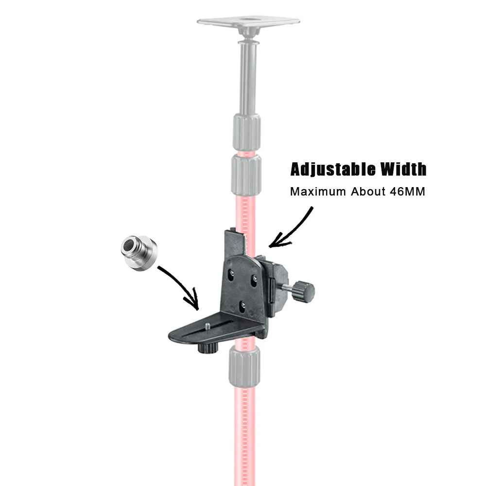 KEZERS Multifunctional Laser Levels Bracket Clamp / holder 1/4 or 5/8 inch interface 360° Universal Tripod bracket