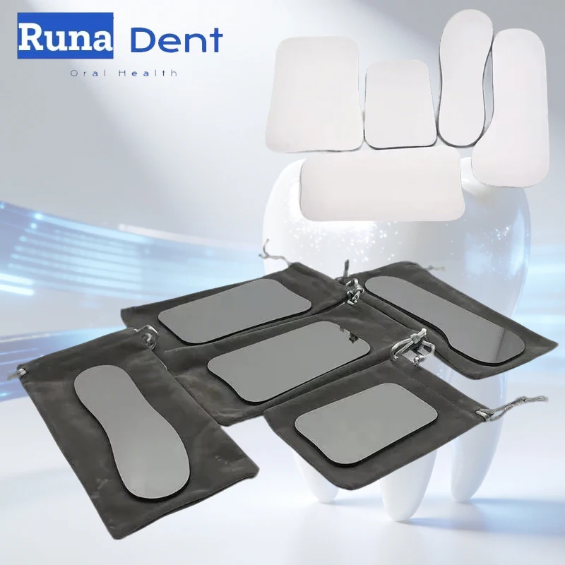 

set Double Sided Dental Mirror Small Head Mini Glass Orthodontic Intraoral Reflector for Back Teeth & Periodontal Exam Tools