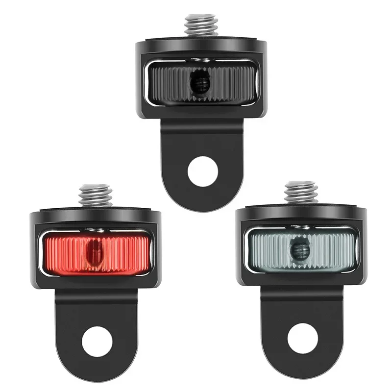 Adaptateur de trépied à vis en aluminium de 1/4 pouces, support de montage pour Gopro 13 12 11 10 9 Insta360 X5 X3 X4 DJI Action 5 4, accessoires de caméra