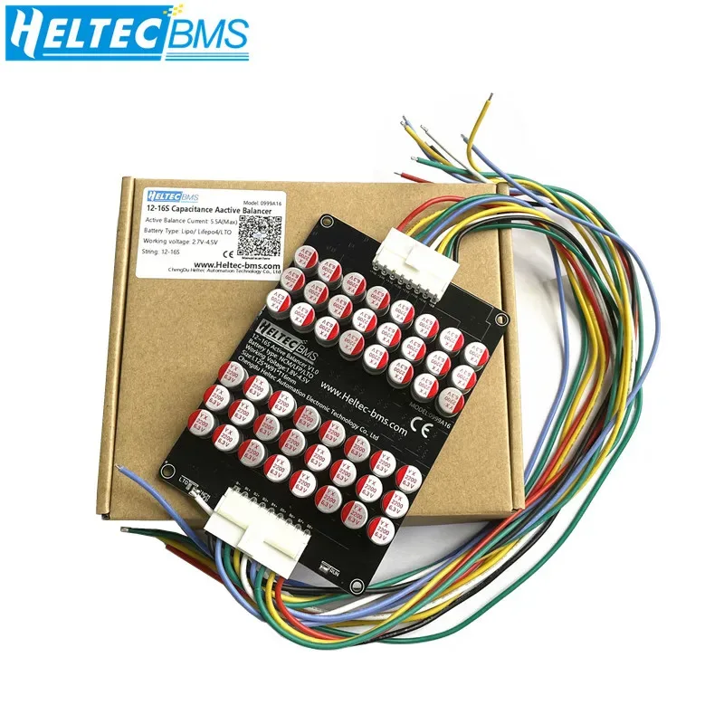 Imagem -03 - Heltecbms Active Balancer Lifepo4 Lithium Battery Balancer Case Lto 12s 13s 14s 16s