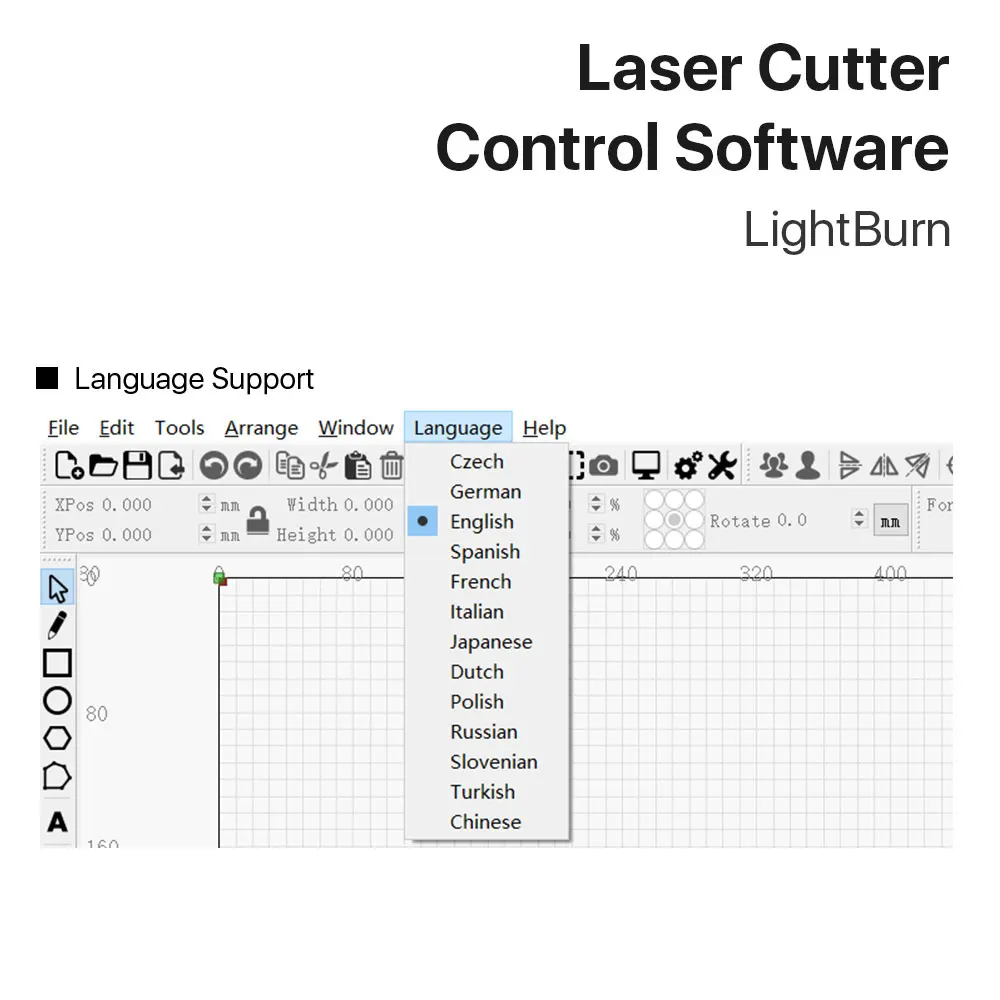 Imagem -02 - Software de Controle Lightburn para Máquina de Gravação a Laser Twotrees Tts55 tt Tt-5.5s Ts2 Ts3