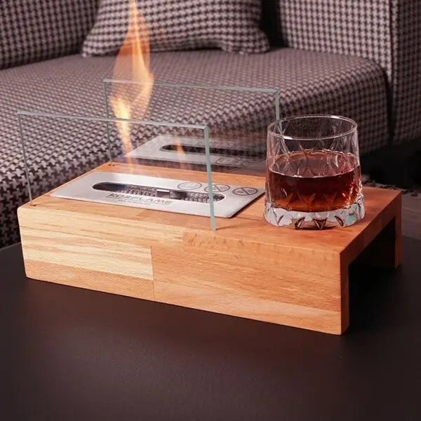 Wooden Desktop Fireplace Stove - Firebox - Fire Pit