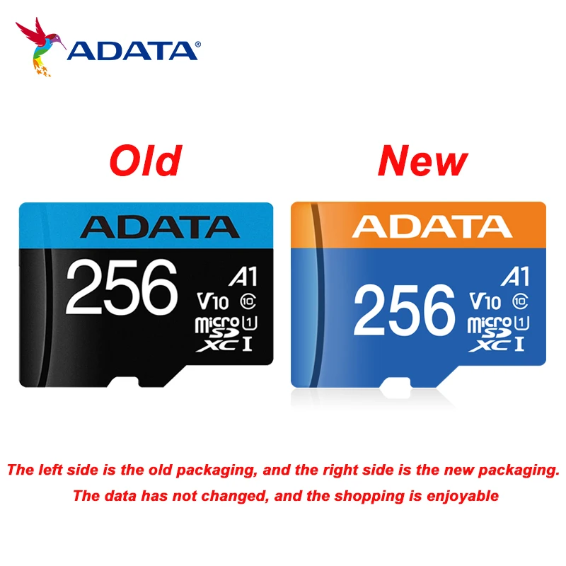 ADATA 32GB 64GB 128GB 256GB SDXC SDHC A1 V10 فئة 10 UHS I بطاقة الذاكرة Microsd TF بطاقة فلاش A2 V30 بطاقة تخزين للهاتف