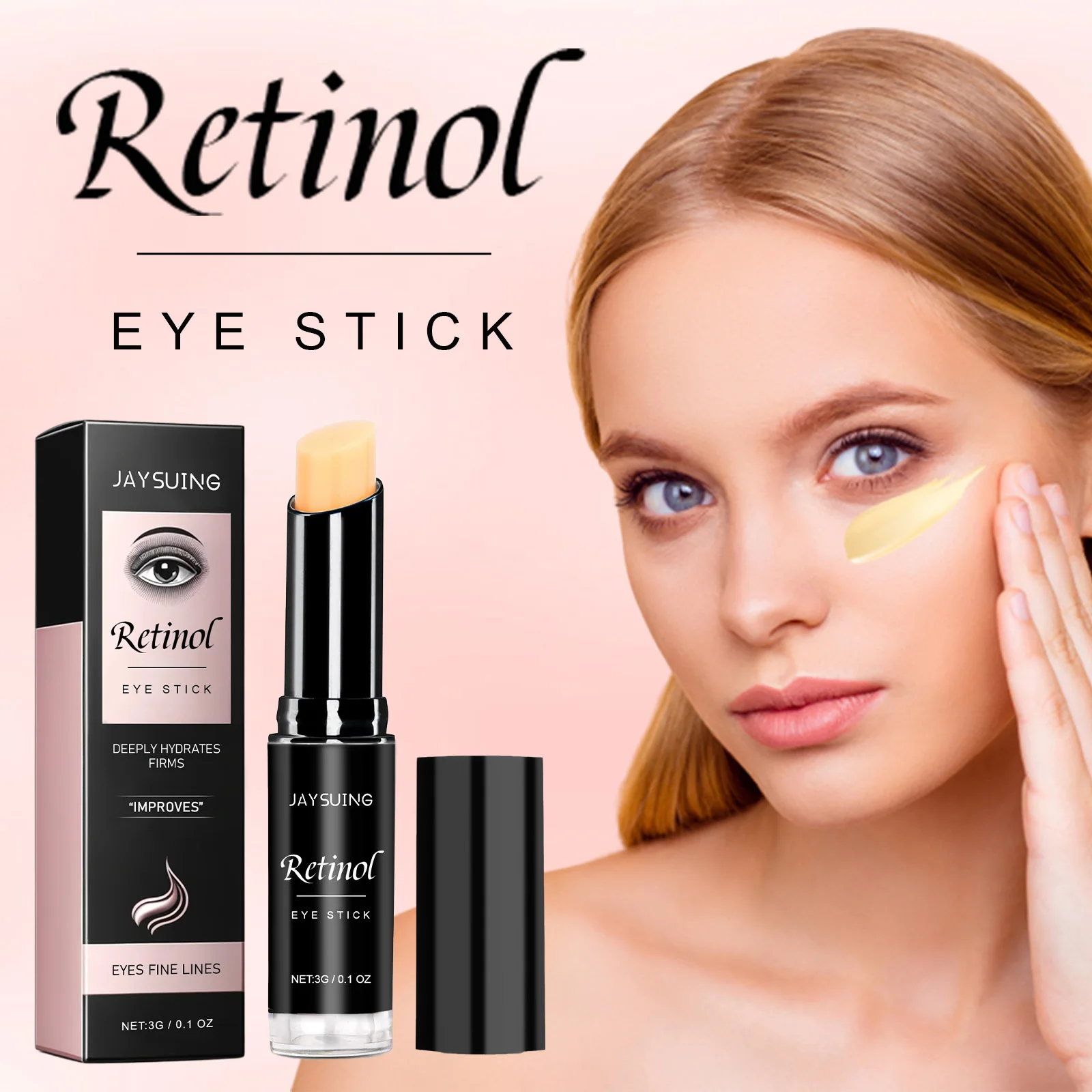

Retinol Eye Stick Deeply Hydrates Moisturizes Improve Fine Lines Dark Circles Wrinkle Bags Remover Promote Skin Elasticity Cream