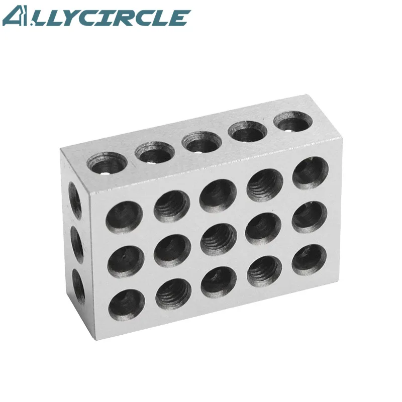 23 Holes Precision Measuring Tool 25-50-75mm Hardened Steel Parallel Clamping Block 1-2-3