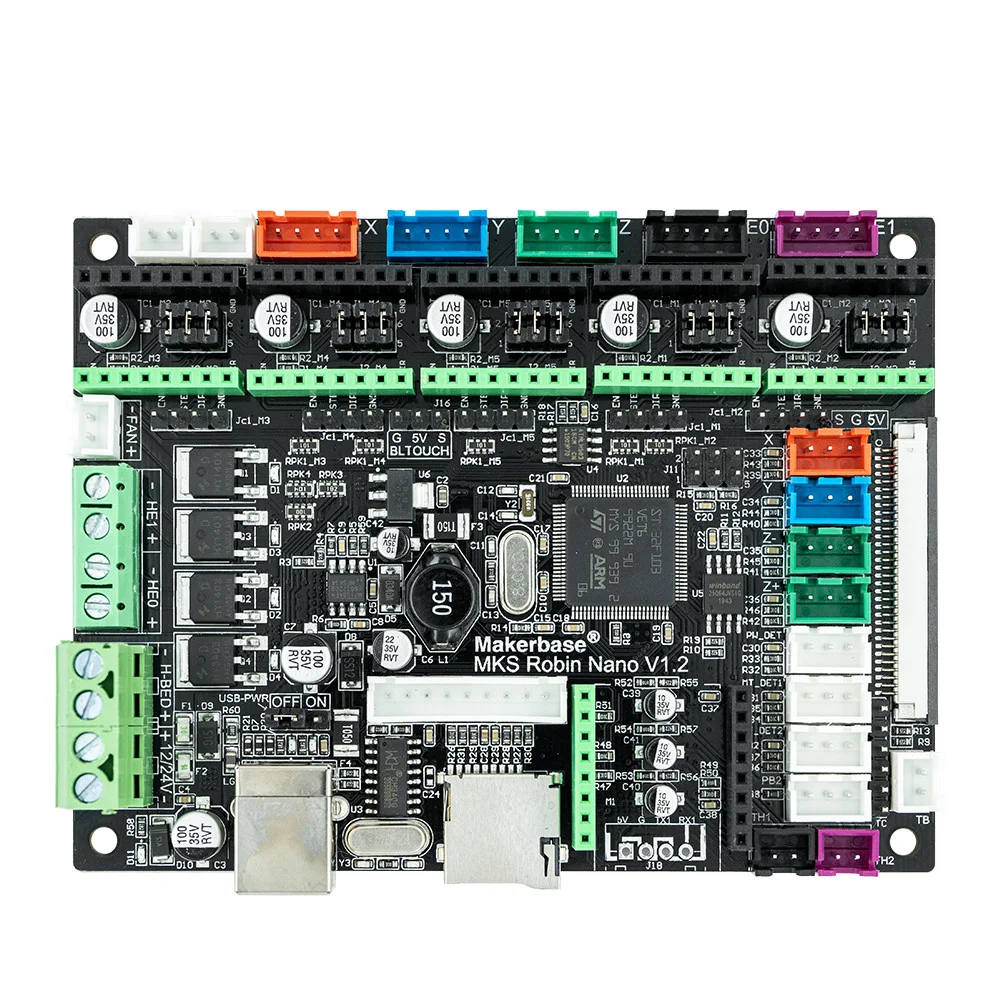 MAKERBASE Motherboard MKS Robin Nano V3 Steuerplatine 3D-Drucker 32-Bit-Controller-Kit TS35 Touchscreen-Display Robin Nano V1.2