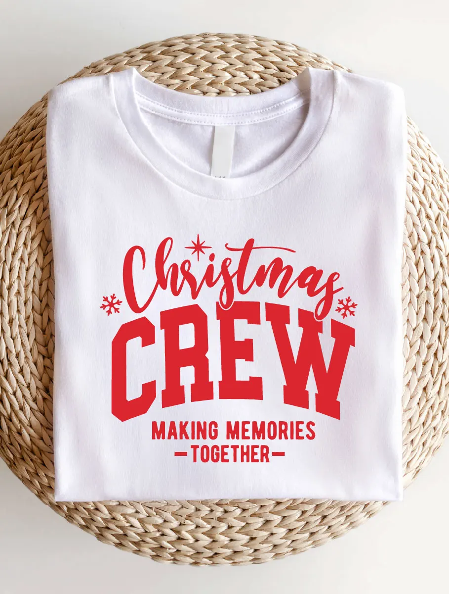 Christmas Crew Shirt, Family Christmas T-Shirt, Holiday Short Sleeve Tee, Xmas Crew Gathering Gift Idea