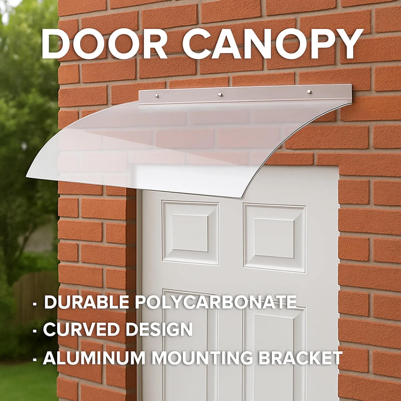 

Навес для передней двери, прочный прозрачный оконный тент, защита от дождя и снега, дверной чехол для наружного балкона, патио