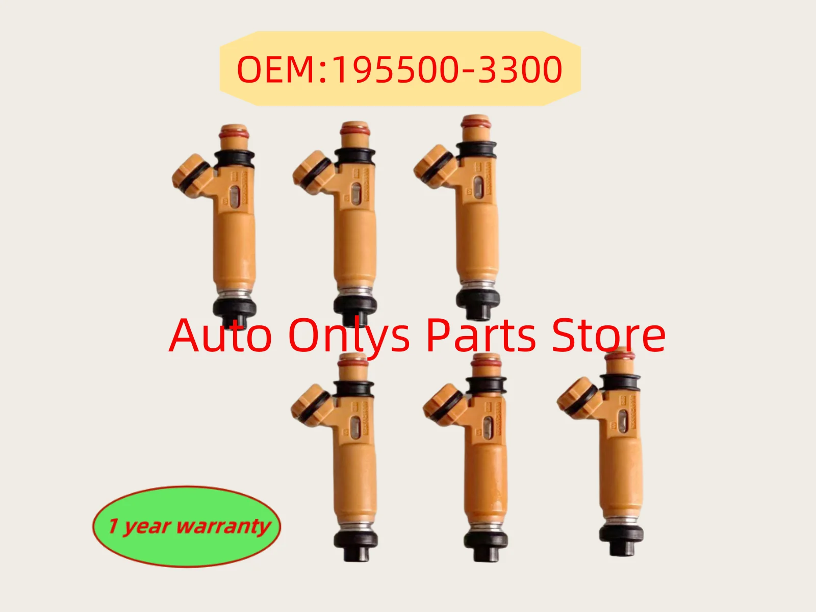 

6 шт., высококачественная топливная форсунка MD337900 195500-3300 для Mitsubishi- Montero- 3.5L 6G74 1998-2004 гг.