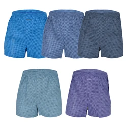 제임스딘 남성용 미니도트 순면/트렁크팬티/5종 세트/편안한/사각팬티/남자팬티/팬티