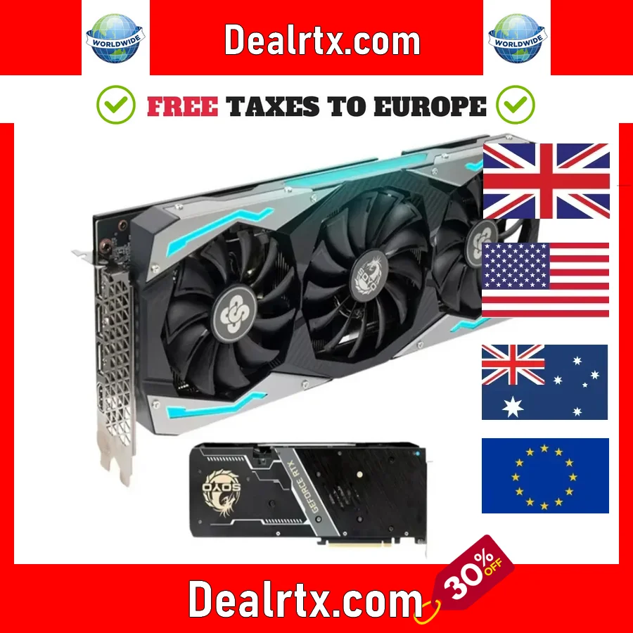 USED Full New RTX 3060 12GB GDDR6 NVIDIA GPU 192bit DP*3 PCI Express X16 4.0 Gaming Video Graphics Card Desktop Computer Card