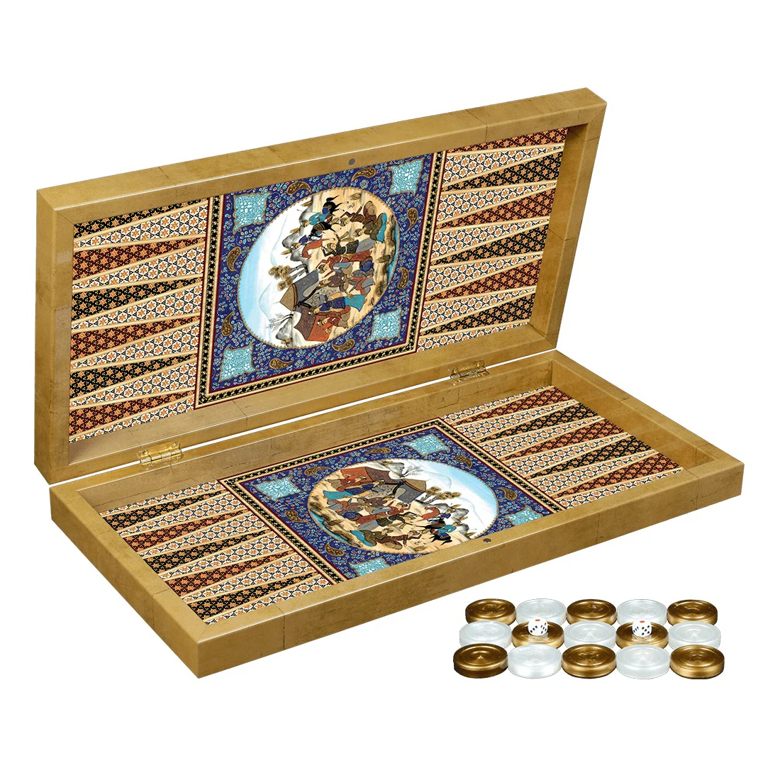 Premium Hatem Board Game Luxury Backgammon Set