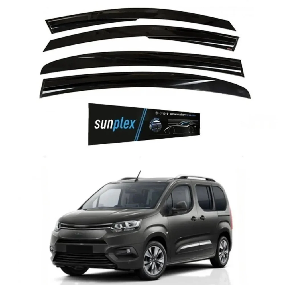 Car Window Accessories For Toyota Proace City 2021-2024 Sport Style Window Deflector Rain Cover Visor Awnings Tuning Parts