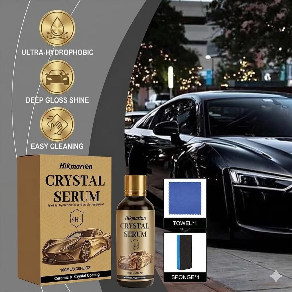 

100ML Ceramic Coating Agent Enhancer Brightening Anti-Stain Scratch-Resistant 9H+ Hardness Level Auto Detailing Paint Protection