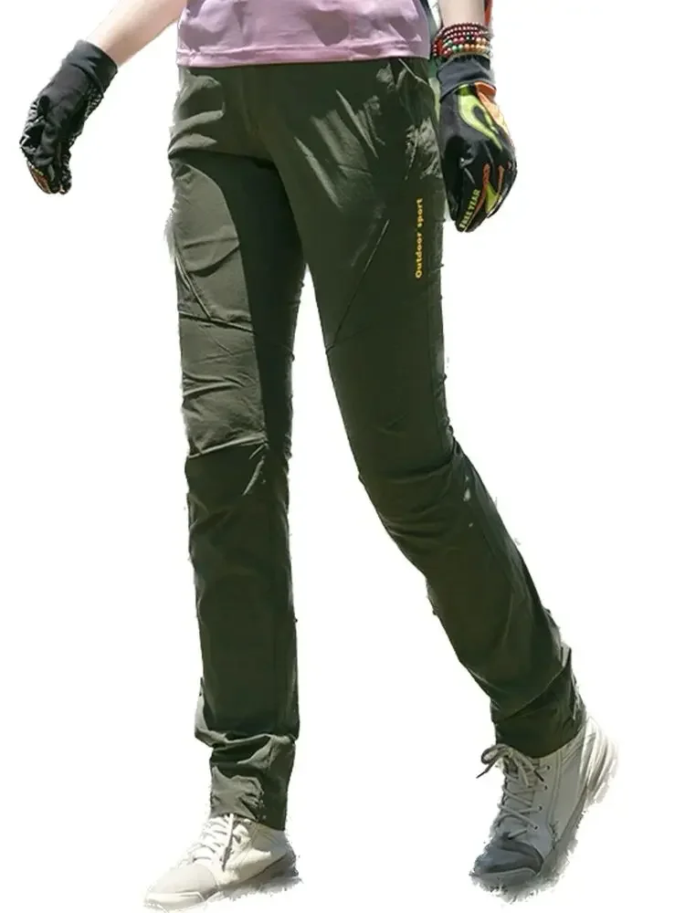 Pantalon de randonnée imperméable pour femmes, séchage rapide, Camping en plein air, escalade, Trekking, pantalon de montagne, Ripstop, été