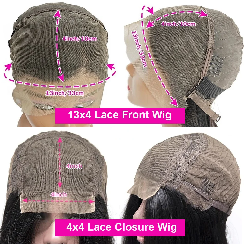 Bob Wig Human Hair 13x4 Transparent Lace Front Bob Wigs Super Double Drawn For Black Women Deep Wave Curly 100% Human Hair Wigs Pre Plucked Water Wave Bob Wigs