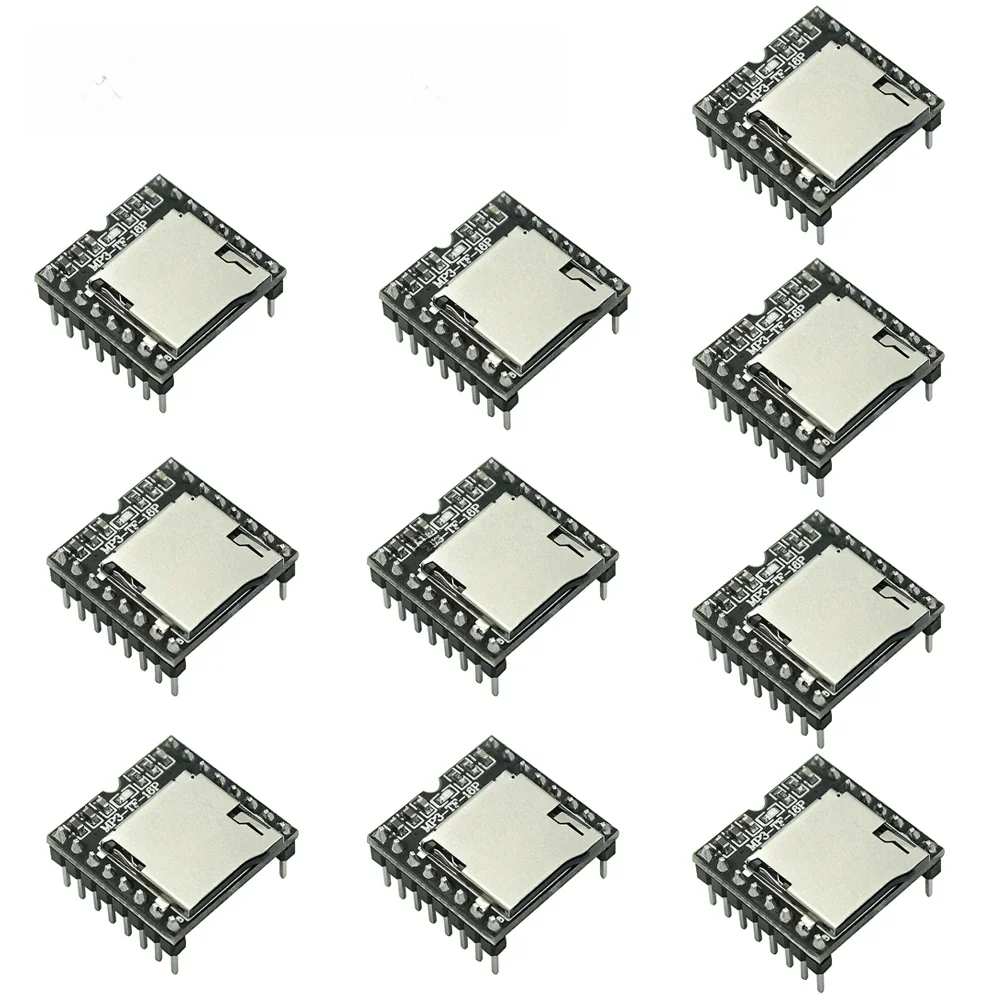 10PCS DFPlayer Mini MP3 Player Module MP3 Voice Decode Board Supporting TF Card U-Disk IO/Serial Port For arduino Diy Kit — zdjęcie produktu 7