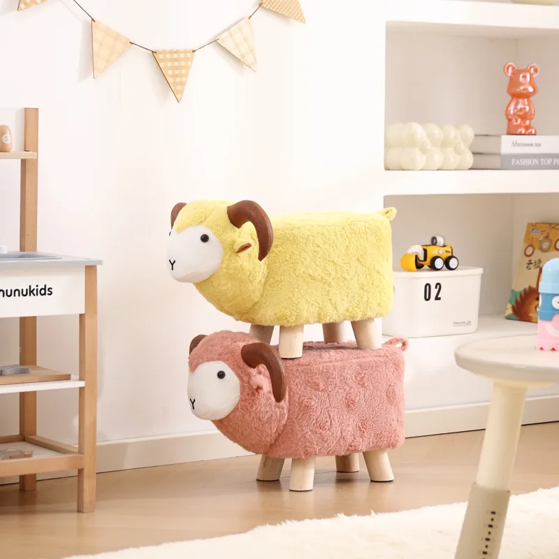 

Подставка для ног с изображением животных, подставка для ног с героями мультфильмов, османская нескользящая детская подставка для ног, деревянное маленькое сиденье, стул для гостиной, прихожей, декор игровой комнаты