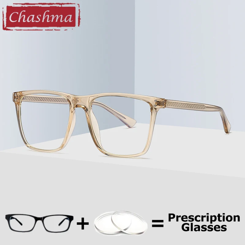 Chashma Men Eyeglasses Simple Design Prescription Ready Eyewear Optical Women Glasses Frame Long Temples 147 mm Spectacles