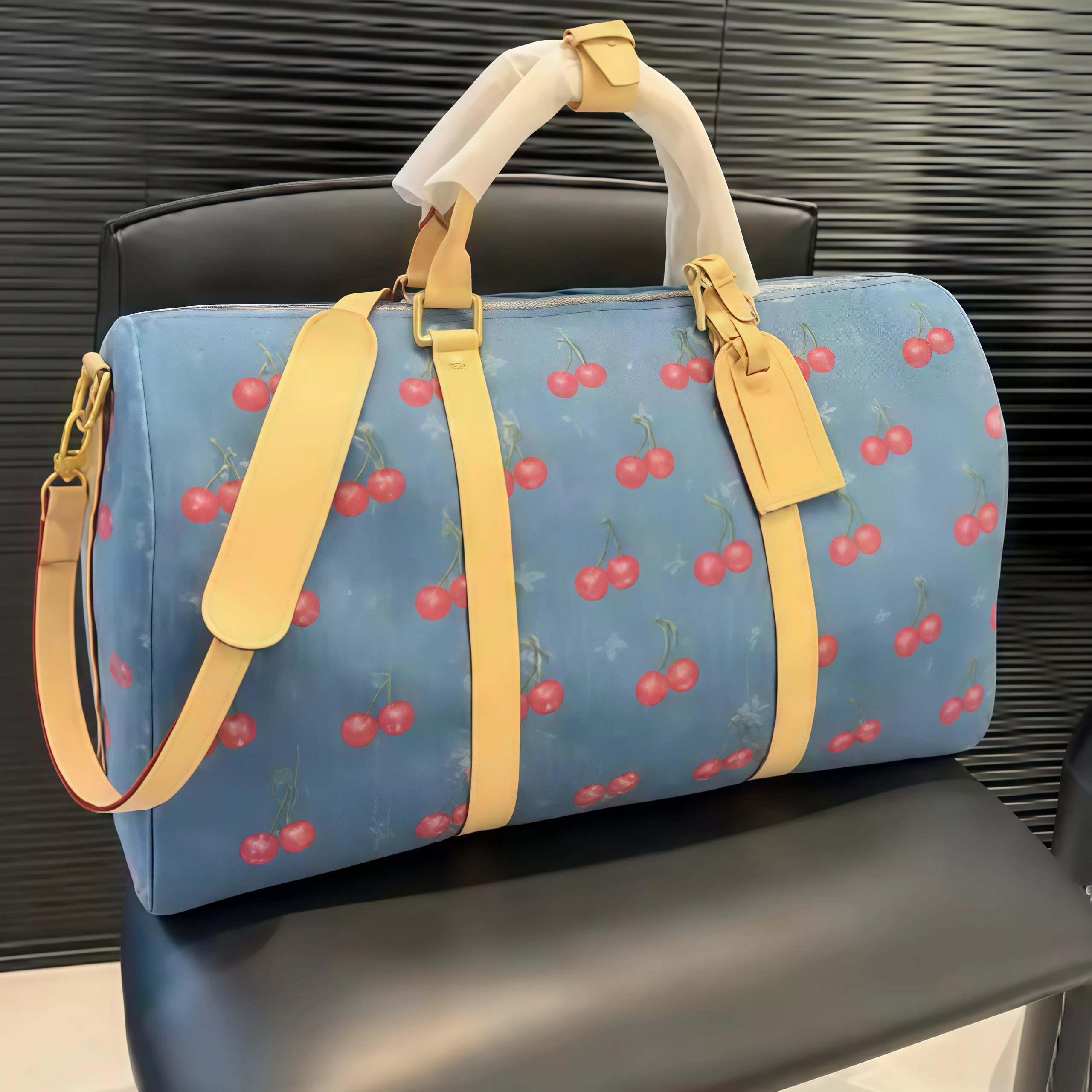 

2025 New and Hot Women's High Quality All-match Classic and Fashionable Zipper and Bow Cherry Bag Handbag