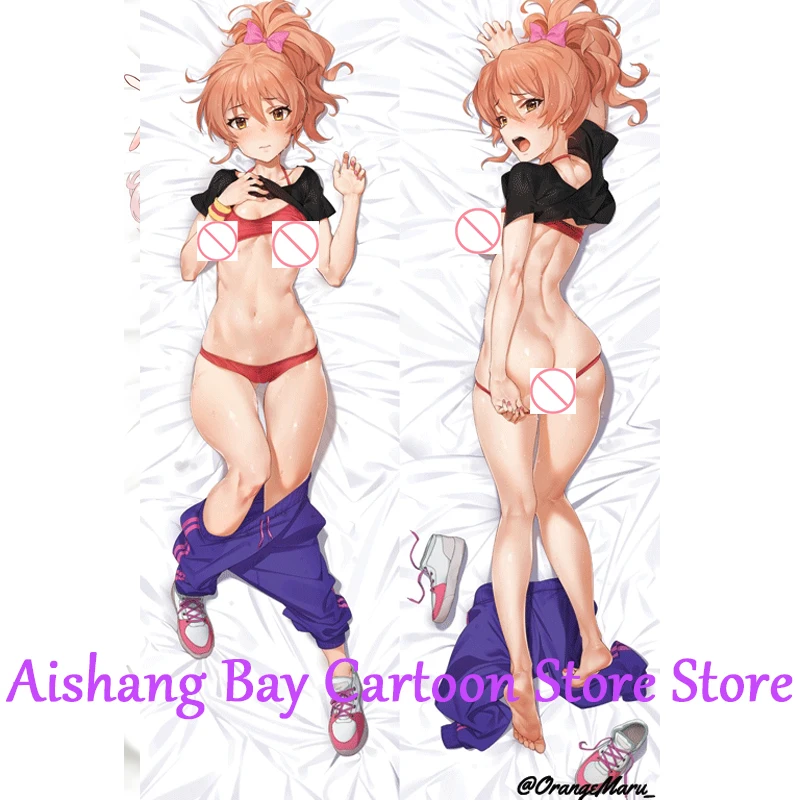 Dakimakura أنيمي وسادة غطاء تويتر برتقالي مارو جوجاساكي ميكا مزدوجة الوجهين طباعة بالحجم الطبيعي الجسم الديكور #2