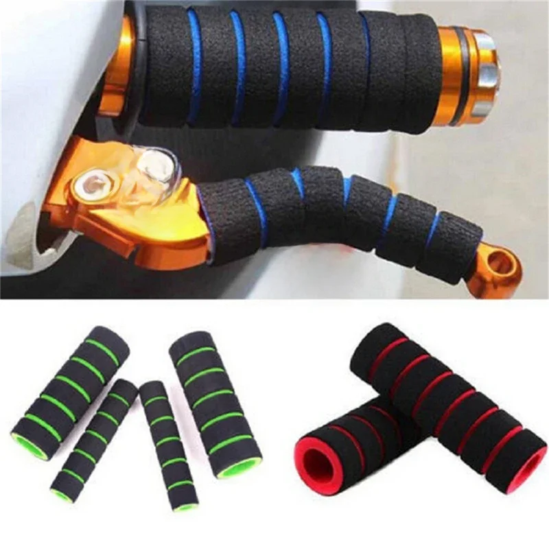 AliExpress NONE 2 Pair Motorcycle Bicycle HandleBar Grip + Brake Clutch Lever Soft Sponge Cover