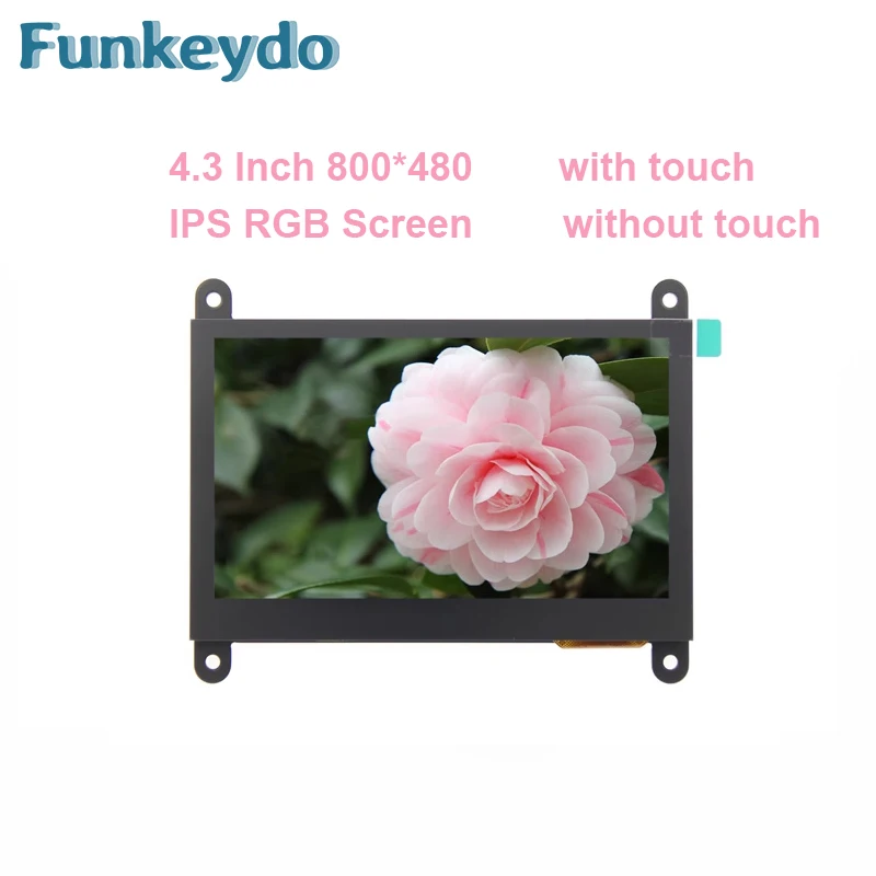 4.3" 4.3 Inch 800X480 RGB LCD Display Module IPS TFT Touchscreen Monitor for atomic/Wildfire/STM32/ESP32