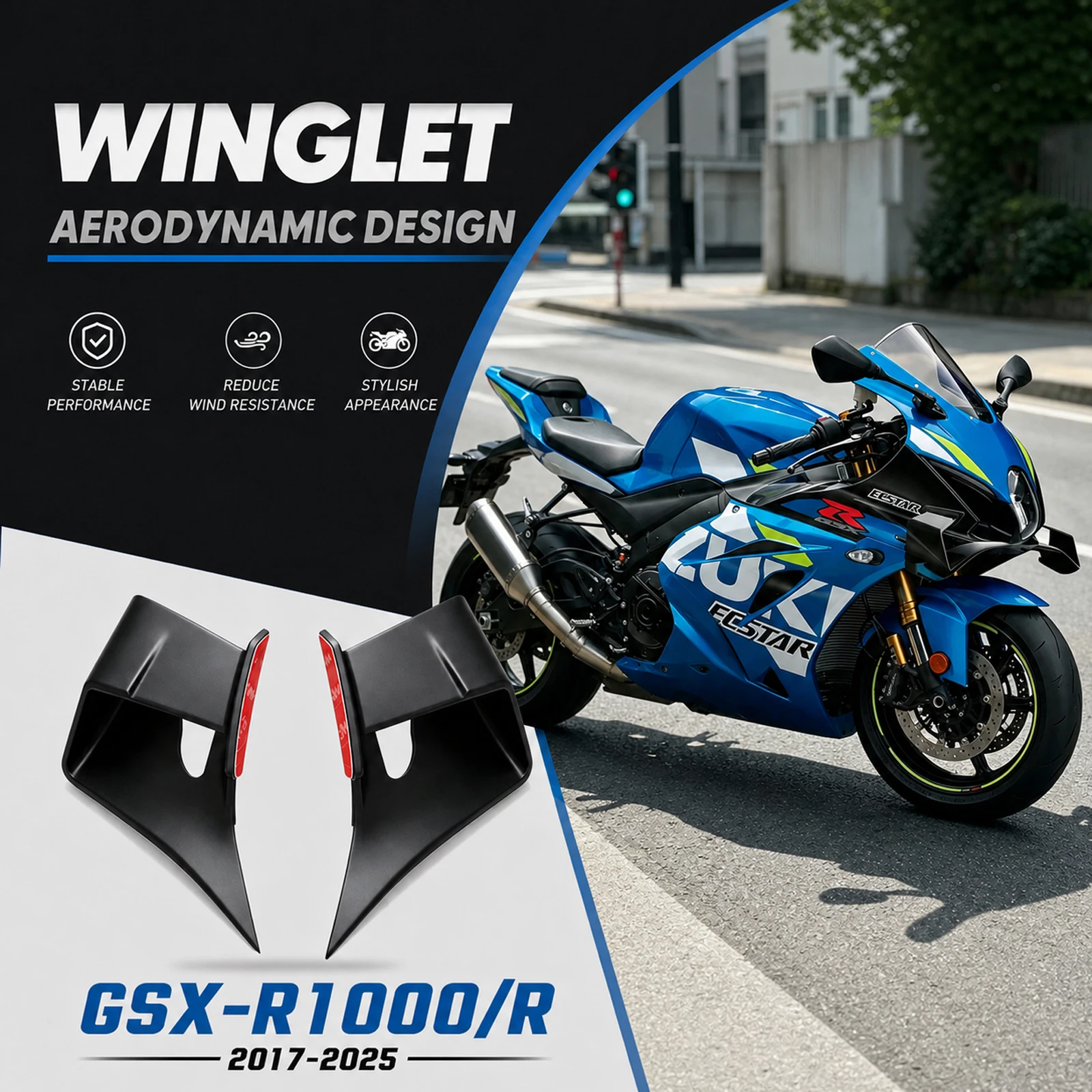 motorcycle-side-winglet-front-spoiler-wing-fairing-fixed-lower-lip-wing-aerodynamic-for-gsx-r1000-gsxr1000r-gsxr-1000-2017-2025