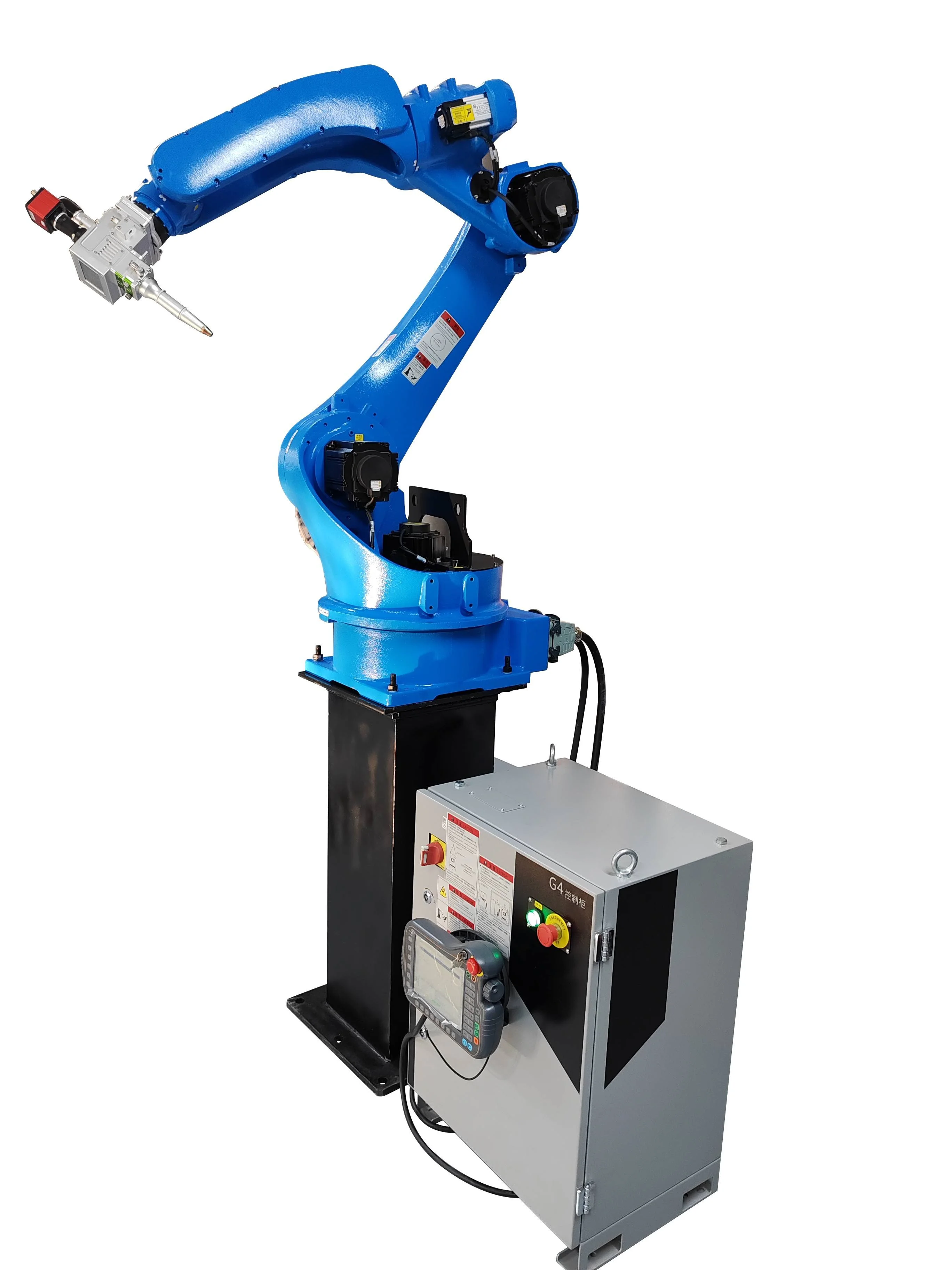 2000W 4000W Automatic 6 Axis Robot Arm Fiber Laser Robotic Welding Machine For Corner Welding