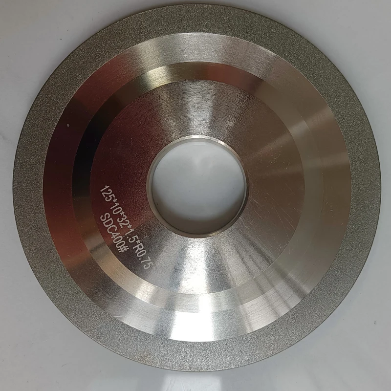 Diamant-Bogen-SDC-Schleifscheibe für Stahl, Glas, Keramik, R-Bogen-Legierungs-Schleifscheibe 100mm 125mm 150mm – Detail 8